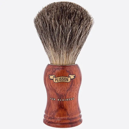 Plisson 1808 High Mountain Bubinga Wood Shaving Brush – Russian Grey Badger