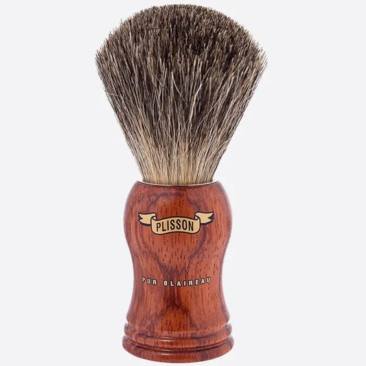 Plisson 1808 High Mountain Bubinga Wood Shaving Brush – Russian Grey Badger