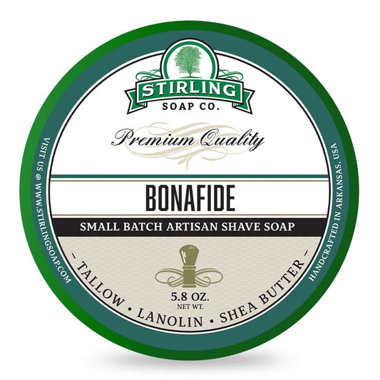Stirling Bonafide Shaving Soap 170ml | Shaving Time