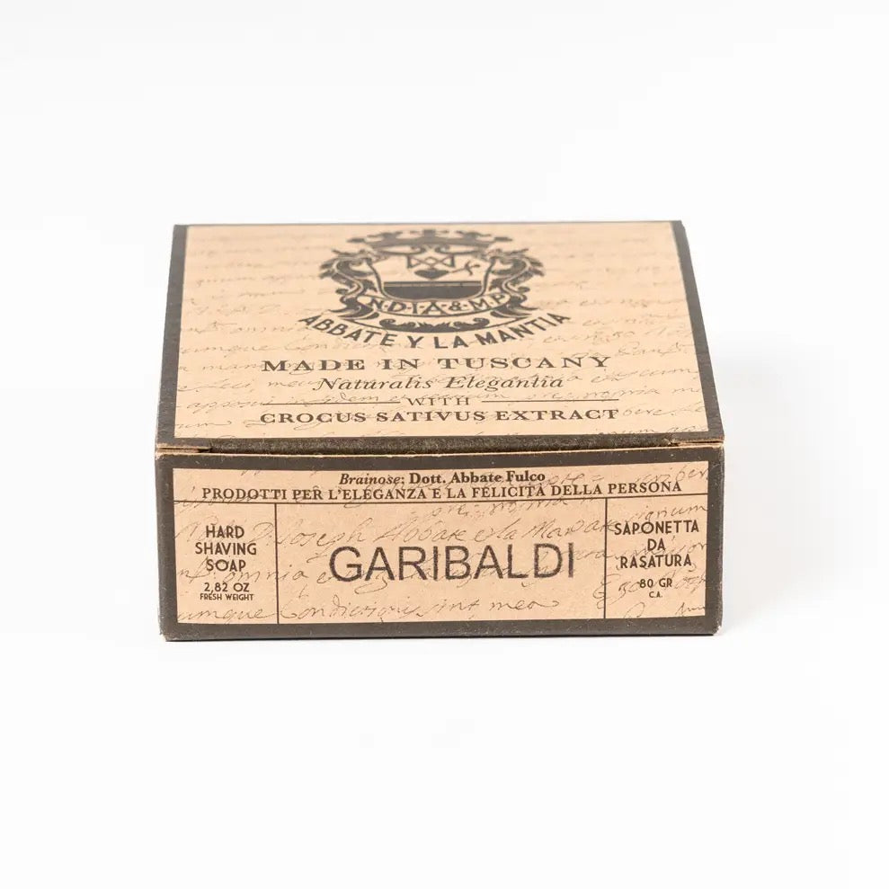 Abbate Y La Mantia Garibaldi Marine Tobacco Shaving Soap  Saffron and Coffee