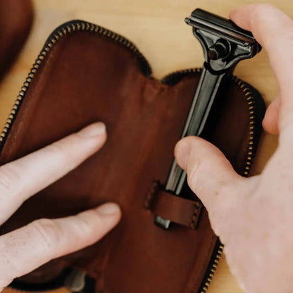 Supply The Single Edge Travel Case - Dark Brown