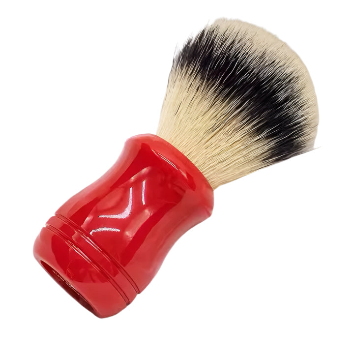 Hill And Drew Luxury Synthetic Silvertip Shaving Brush Red Barrel