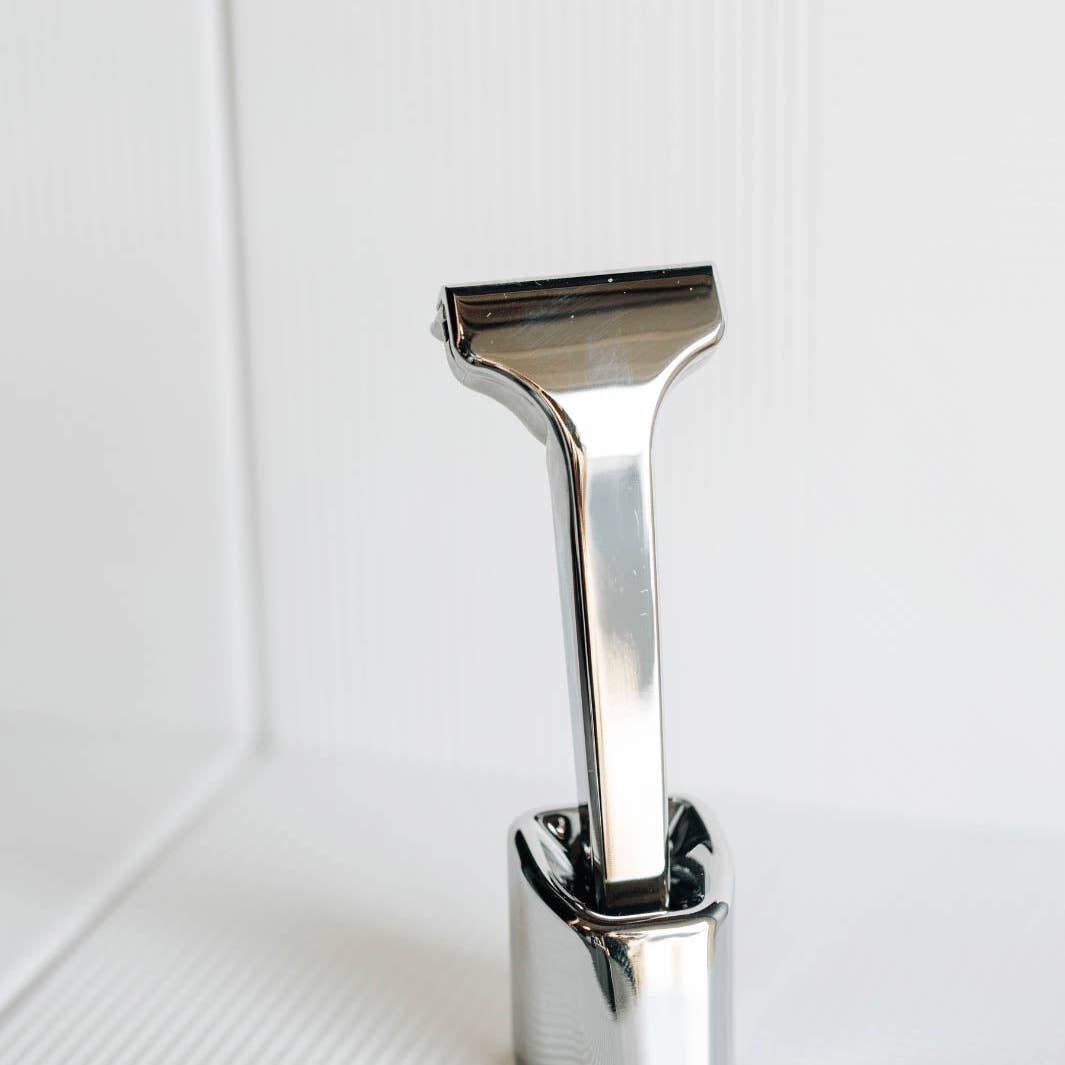 Supply Edge Razor Stand -Mirror Polish