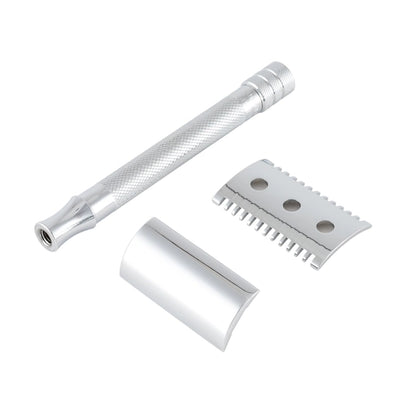 Merkur 25C Double Edge Safety Razor Open Tooth Comb Extra Long Handle