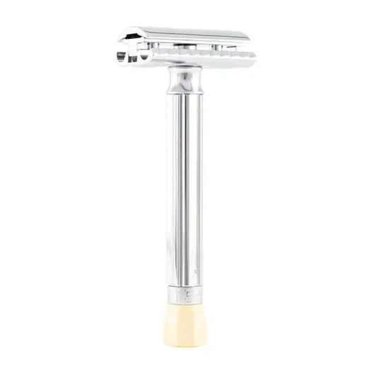 Merkur Progress Adjustable Double Edge Safety Razor – Long Handle, Chrome