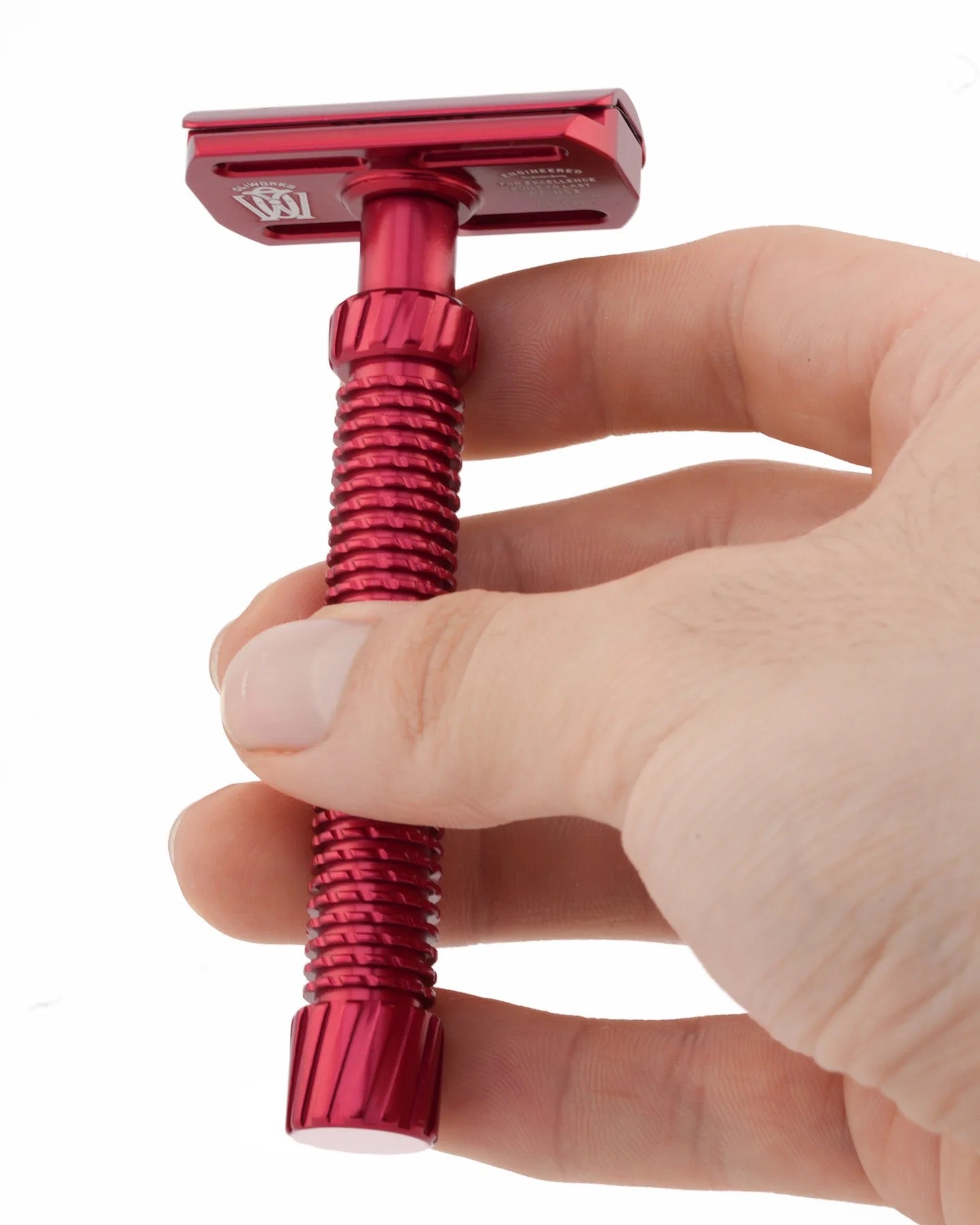 OliWorks M3TEORITE Aluminum Safety Razor – Red – Shaving Time