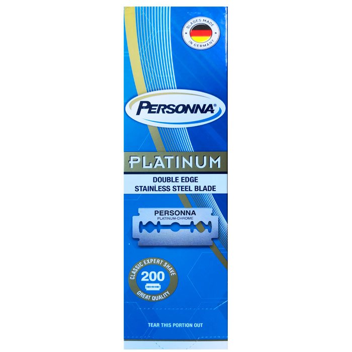 Personna Platinum double edge razor blades ( Pack of 10 blades )