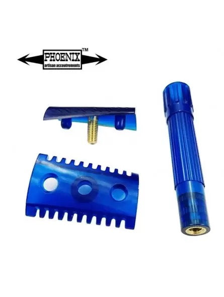 Phoenix Artisan Accoutrements Slant Phantom Open Comb Double Slant Safety Razor