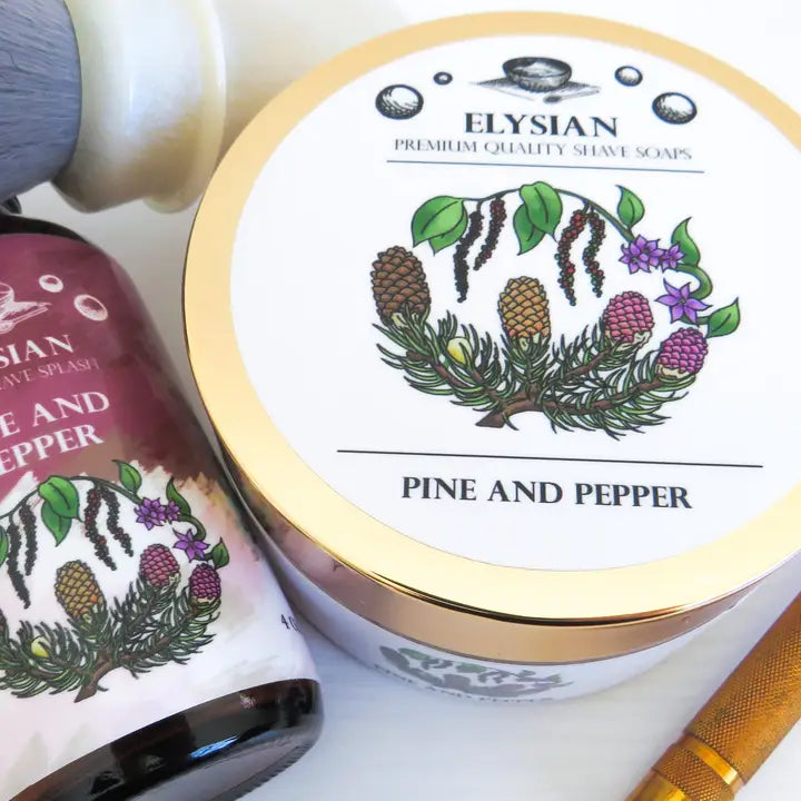 Elysian Soap Shop Pine & Pepper Shaving Soap