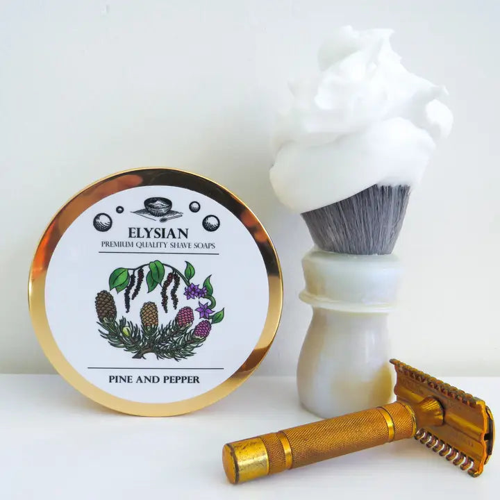 Elysian Soap Shop Pine & Pepper Shaving Soap