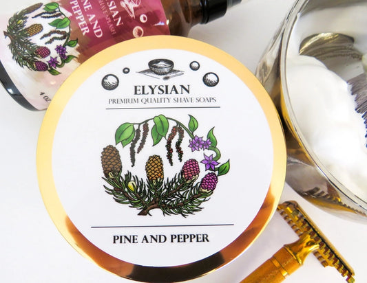 Elysian Soap Shop Pine & Pepper Shaving Soap