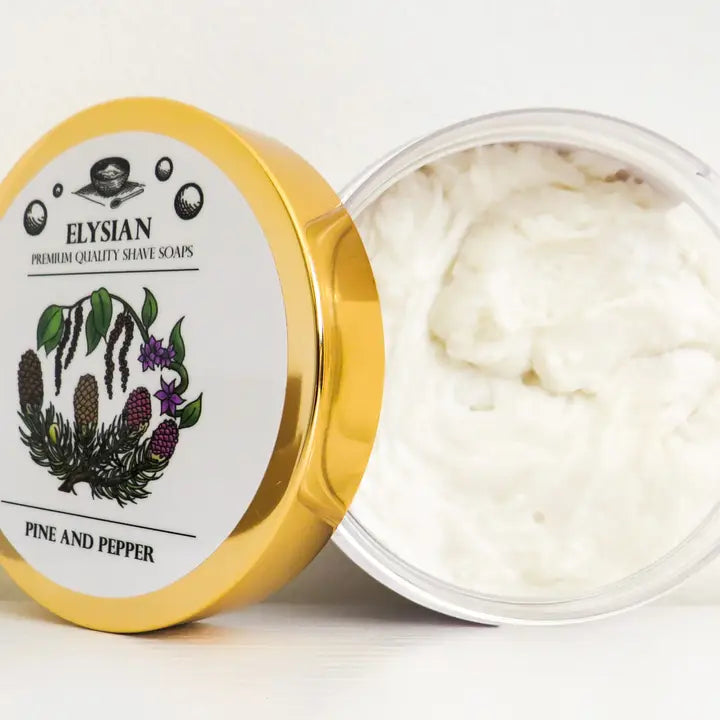 Elysian Soap Shop Pine & Pepper Shaving Soap