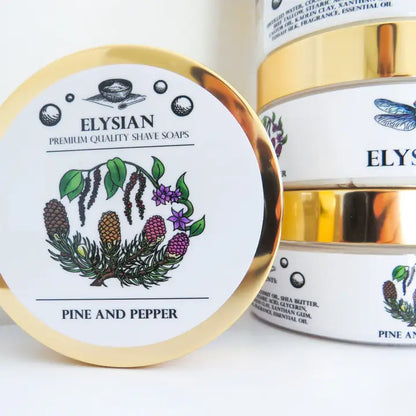 Elysian Soap Shop Pine & Pepper Shaving Soap