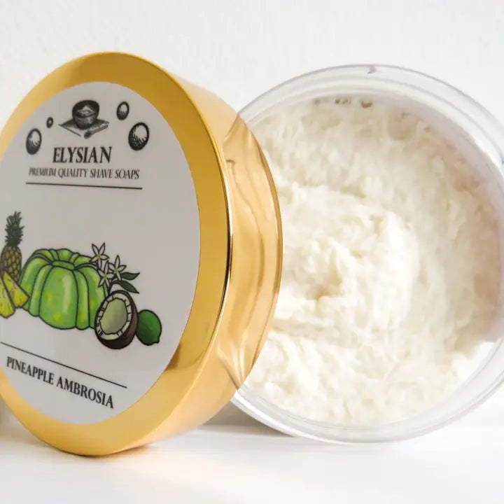 Elysian Soap Shop Pineapple Ambrosia Shaving Soap