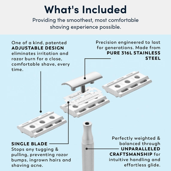 Rockwell safety razor 6s stainless steel