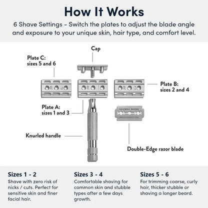 Rockwell safety razor 6c chrome