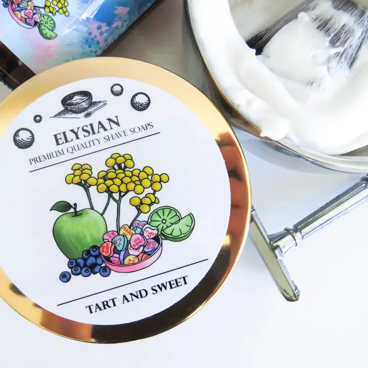 Elysian Soap Shop Tart and Sweet Men's Shaving Soap