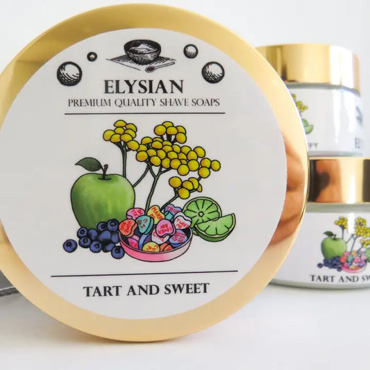 Elysian Soap Shop Tart and Sweet Men's Shaving Soap