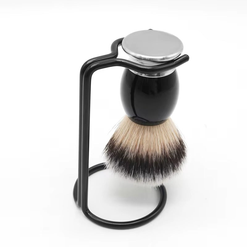 The Shaving Shack Black Metal Shaving Brush Stand