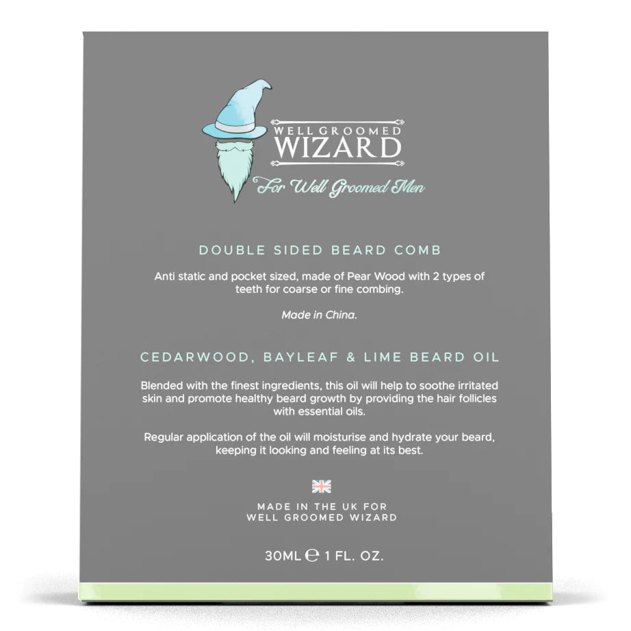 wizard Beard Oil & Comb Gift Set 30ml