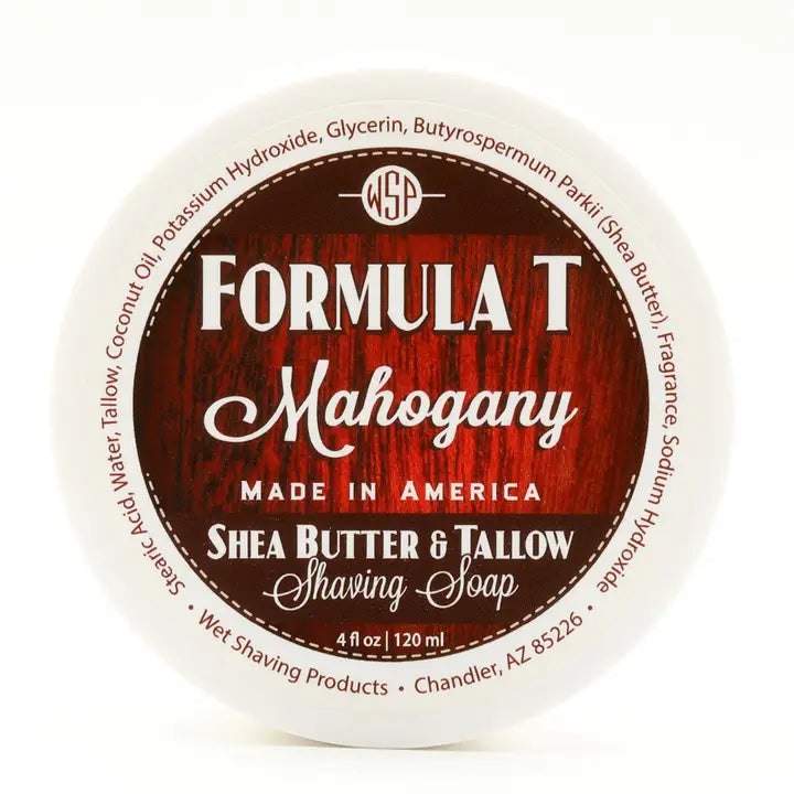 Wet Shaving Products Formula T Shave Soap  Mahogany  4 Fl oz