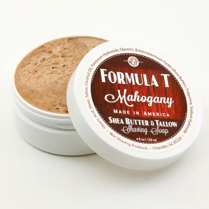 Wet Shaving Products Formula T Shave Soap  Mahogany  4 Fl oz