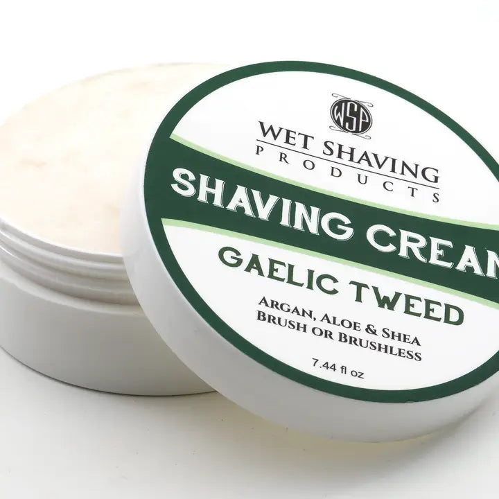 Wet Shaving Products Shave Cream - Gaelic Tweed 6oz