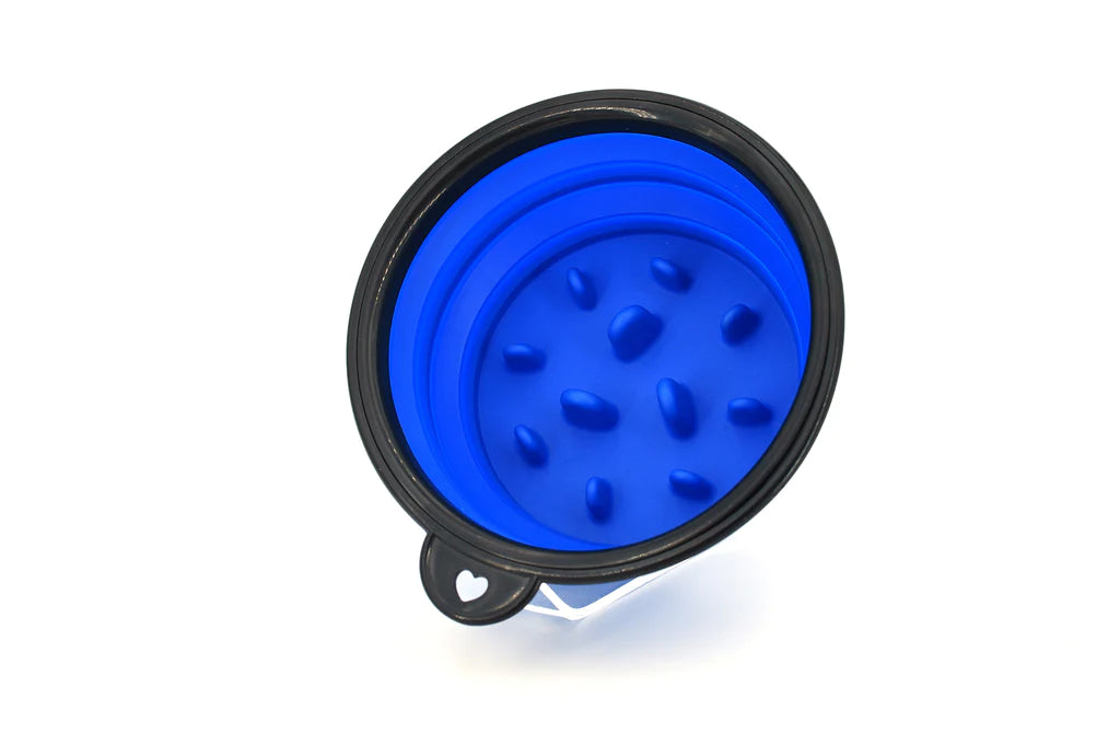 Collapsible Silicone Shaving Bowl-Blue
