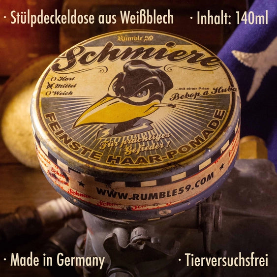 Rumble59 Schmiere Oil-Based Pomade – Medium Hold (140ml)