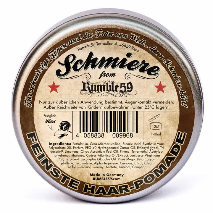 Rumble59 Schmiere Oil-Based Pomade – Hard Poker 140ml