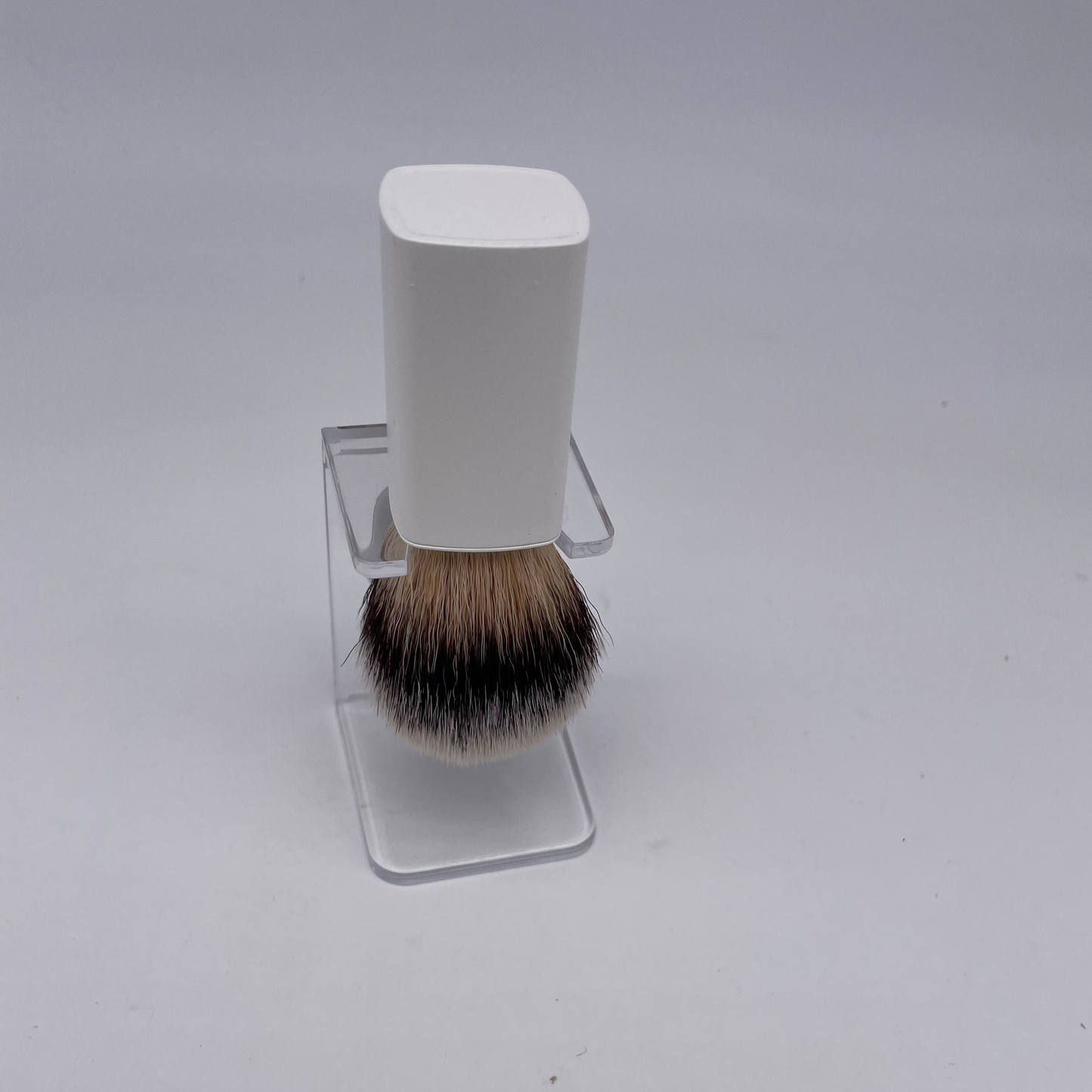 Hill And Drew Luxury Synthetic Silvertip Shaving Brush Modern White