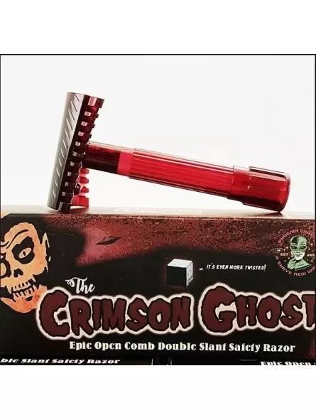 Phoenix Artisan Accoutrements Crimson Ghost Open Comb Double Slant Safety Razor