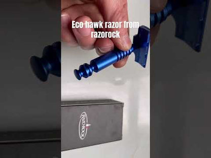 Razorock Eco Hawk Electric Blue Razor Single Edge Safety Razor