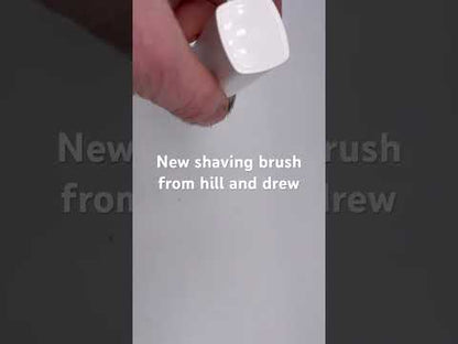 Hill And Drew Luxury Synthetic Silvertip Shaving Brush Modern White