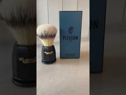 Plisson 1808 Black Faceted Black Faceted Fiber Shaving Brush high Mountain Fibre Shaving Brush – Size 12