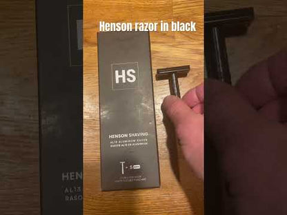 Henson Medium AL13 V2 - Double Edge Safety Razor - Jet Black