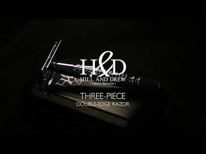 Hill and Drew HDRC42 Three Piece Double Edge Razor and Case
