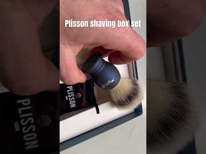 Plisson 1808 Genuine Essential Shaving Brush Initiation Set - Pearly Red