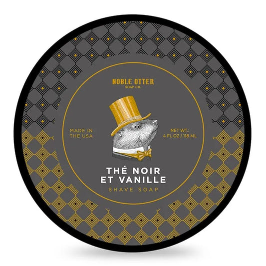 Noble Otter shaving soap Thé Noir et Vanille 118ml