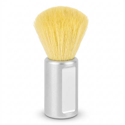 Shaving brush in a clean studio setting