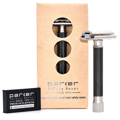 Parker Variant Satin Graphite Adjustable Safety Razor