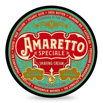 Amaretto Speciale Shaving Cream by Moon Soaps 6oz / 170gm - Shaving Time