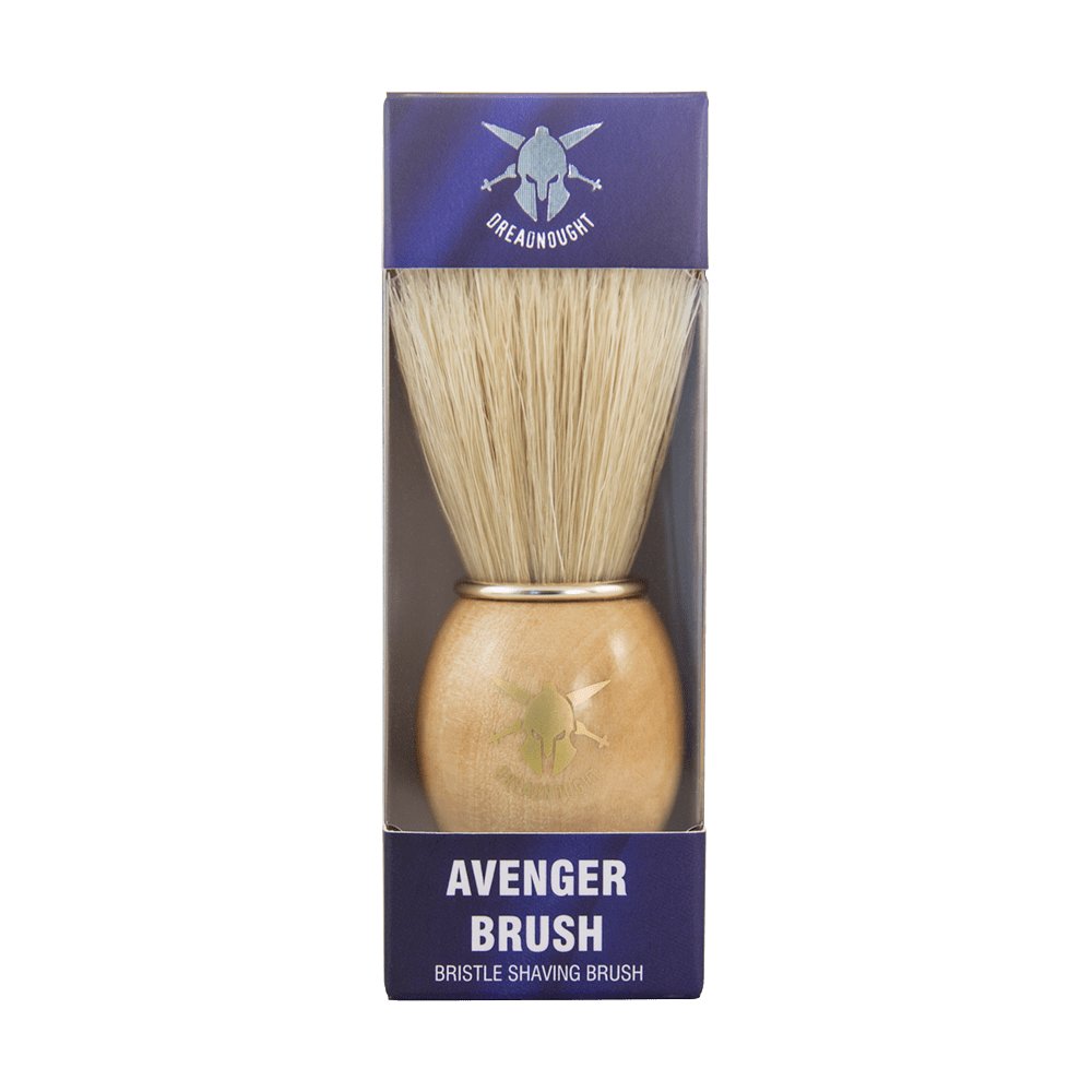 Dreadnought Avenger Boar Bristle Shaving Brush - Shaving Time