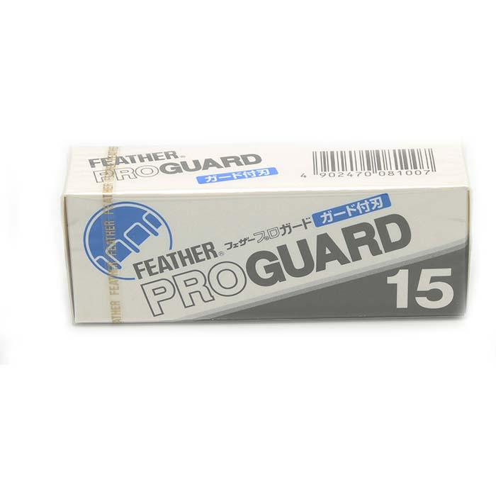 Feather Razor Guard Feather Pro-Guard Single Edge Razor Blades (15) – Shaving Time