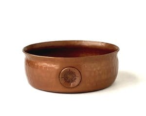 Heavyweight Copper Lather Bowl by Captain's Choice - Shaving Time