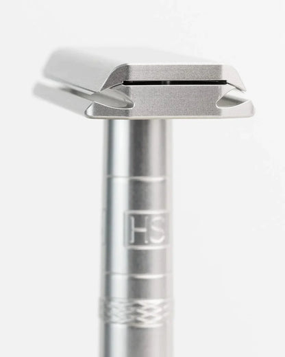 Henson Medium AL13 V2 - Double Edge Safety Razor - Aircraft Silver - Shaving Time