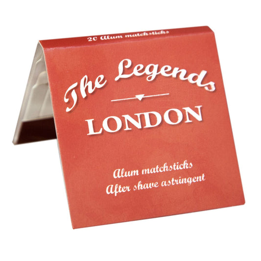 Legends of London Alum Matches 100 (5 x Book of 20) - Shaving Time
