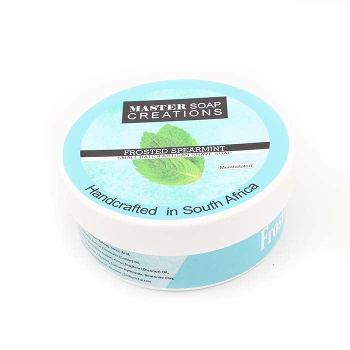Master Soap Creations - Frosted Spearmint Shaving Soap 170g ( 6oz) - Shaving Time