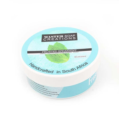 Master Soap Creations - Frosted Spearmint Shaving Soap 170g ( 6oz) - Shaving Time