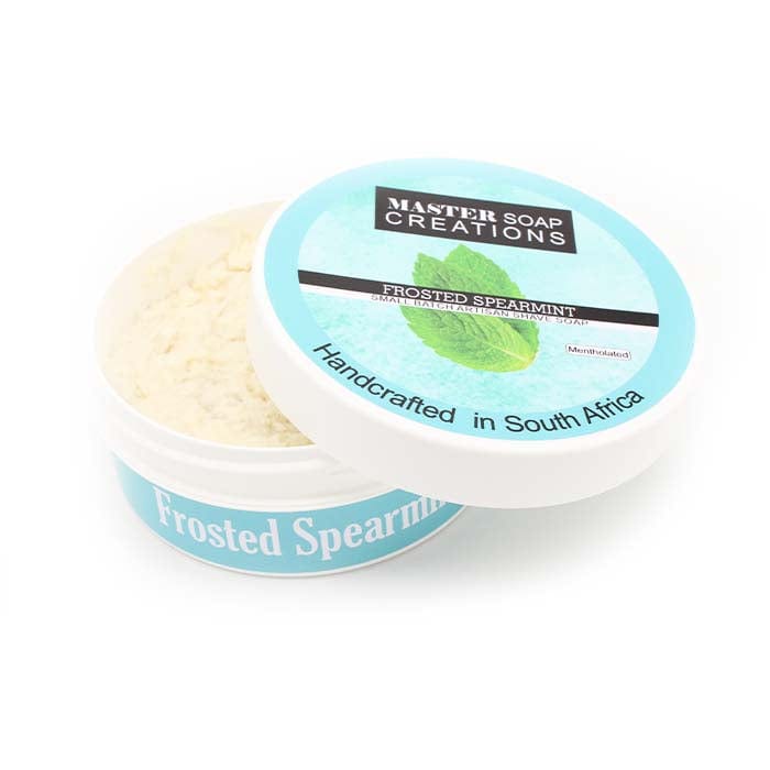 Master Soap Creations - Frosted Spearmint Shaving Soap 170g ( 6oz) - Shaving Time